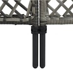 vidaXL 3072533 Fence Panel Poly Rattan 2.4x2 M Anthracite vidaXL 3072533 Fence Panel Poly Rattan 2.4x2 M Anthracite