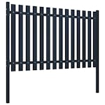 vidaXL 146470 Fence Panel Anthracite 174.5x75cm Powder-coated Steel vidaXL 146470 Fence Panel Anthracite 174.5x75cm Powder-coated Steel