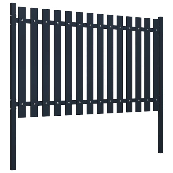 vidaXL 146470 Fence Panel Anthracite 174.5x75cm Powder-coated Steel vidaXL 146470 Fence Panel Anthracite 174.5x75cm Powder-coated Steel