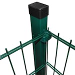vidaXL 273034 2d Garden Fence Panel & Posts 2008x2230mm 2 M Green vidaXL 273034 2d Garden Fence Panel & Posts 2008x2230mm 2 M Green