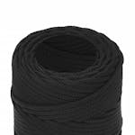 vidaXL 152476 Boat Rope Full Black 2mm 25 M Polypropylene vidaXL 152476 Boat Rope Full Black 2mm 25 M Polypropylene