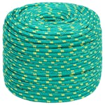 vidaXL 152710 Boat Rope Green 6mm 100 M Polypropylene vidaXL 152710 Boat Rope Green 6mm 100 M Polypropylene
