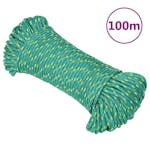 vidaXL 152705 Boat Rope Green 5mm 100 M Polypropylene vidaXL 152705 Boat Rope Green 5mm 100 M Polypropylene