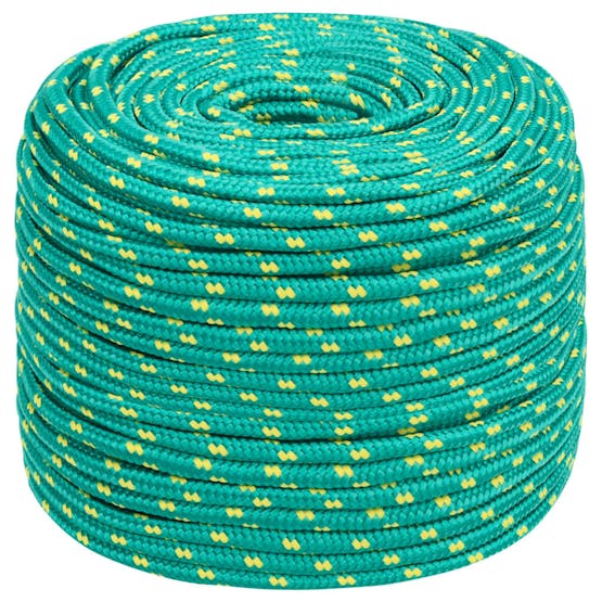 vidaXL 152715 Boat Rope Green 8mm 100 M Polypropylene vidaXL 152715 Boat Rope Green 8mm 100 M Polypropylene