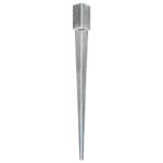vidaXL 145406 Ground Spikes 12 Pcs Silver 7x7x90cm Galvanised Steel vidaXL 145406 Ground Spikes 12 Pcs Silver 7x7x90cm Galvanised Steel