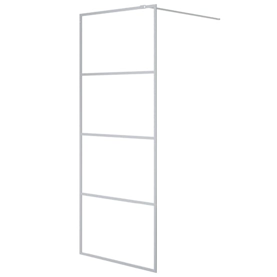 vidaXL 152135 Walk-in Shower Wall Silver 80x195cm Clear Esg Glass vidaXL 152135 Walk-in Shower Wall Silver 80x195cm Clear Esg Glass
