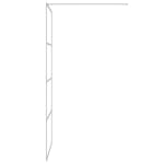 vidaXL 152136 Walk-in Shower Wall Silver 90x195cm Clear Esg Glass vidaXL 152136 Walk-in Shower Wall Silver 90x195cm Clear Esg Glass