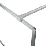 vidaXL 152136 Walk-in Shower Wall Silver 90x195cm Clear Esg Glass vidaXL 152136 Walk-in Shower Wall Silver 90x195cm Clear Esg Glass