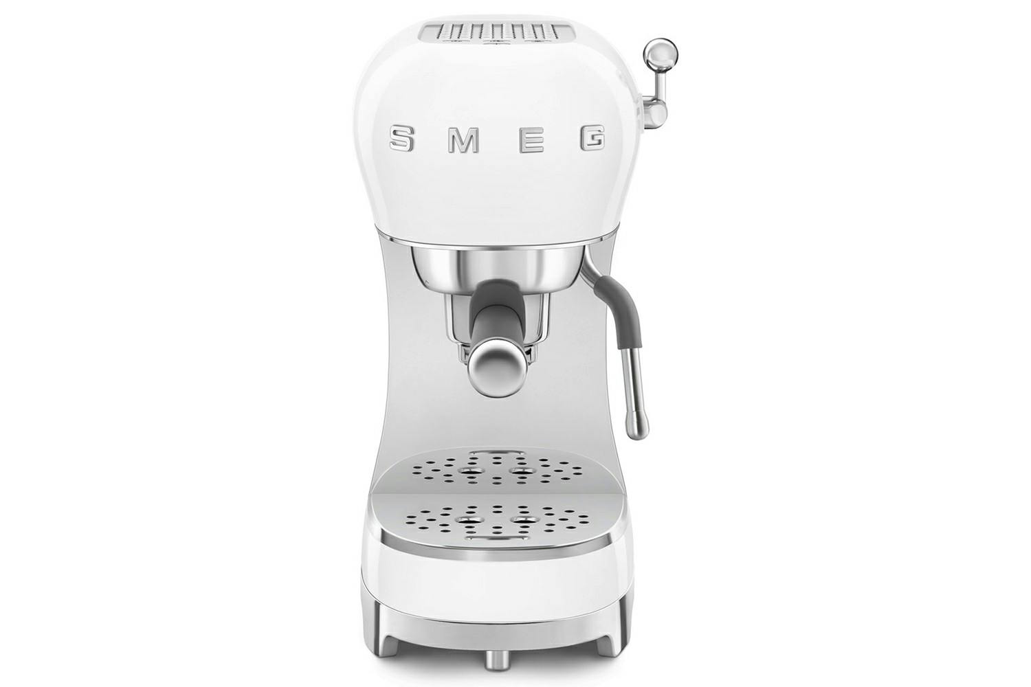 Smeg 50's Retro Style Espresso Coffee Machine | ECF02WHUK | White