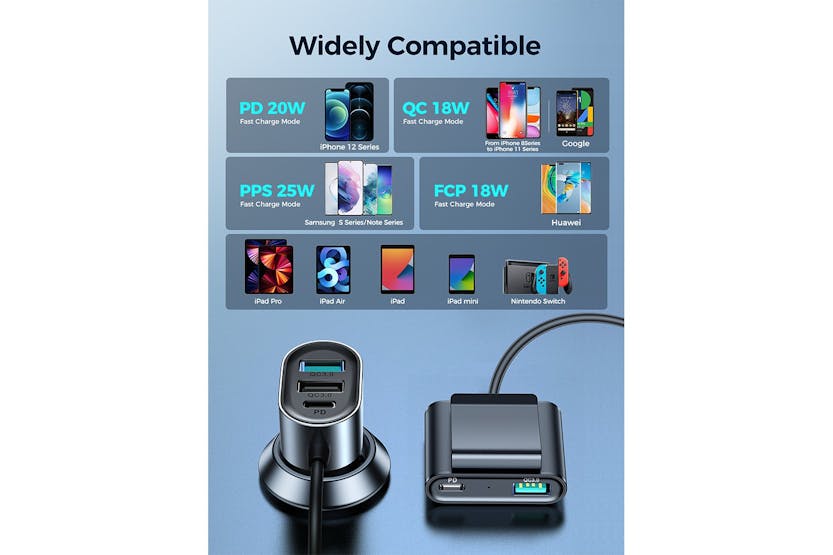 Joyroom 72W Multi-Port Fast Car Charger Joyroom 72W Multi-Port Fast Car Charger