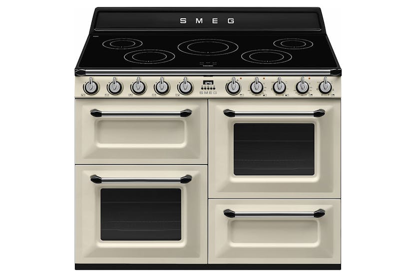 Smeg 110cm Electric Range Cooker | TR4110IP2 | Cream Smeg 110cm Electric Range Cooker | TR4110IP2 | Cream