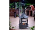 Haloo Alpine Outdoor Wood Burning Garden Fire Pit with Chiminea Fireplace Haloo Alpine Outdoor Wood Burning Garden Fire Pit with Chiminea Fireplace