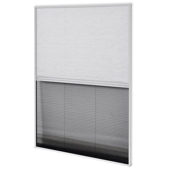 vidaXL 142615 Plisse Insect Screen For Windows Aluminium 60x80cm With Shade vidaXL 142615 Plisse Insect Screen For Windows Aluminium 60x80cm With Shade