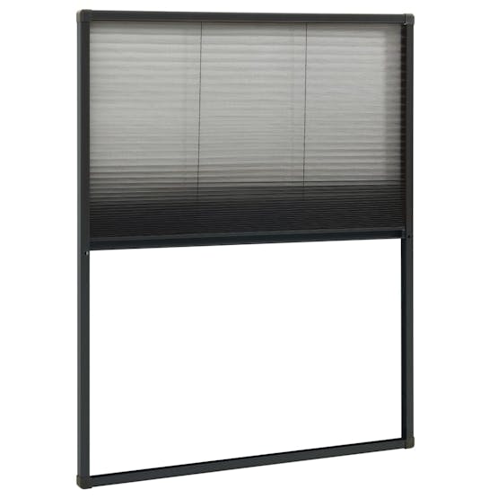 vidaXL 148664 Plisse Insect Screen For Windows Aluminium Anthracite 80x100cm vidaXL 148664 Plisse Insect Screen For Windows Aluminium Anthracite 80x100cm