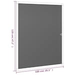 vidaXL 153832 Insect Screen For Windows White 100x120cm vidaXL 153832 Insect Screen For Windows White 100x120cm