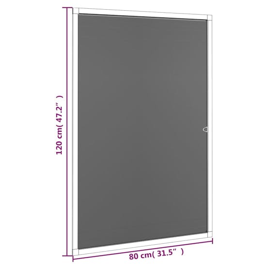 vidaXL 153838 Insect Screen For Windows Anthracite 80x120cm vidaXL 153838 Insect Screen For Windows Anthracite 80x120cm