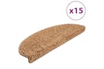 vidaXL 133902 Carpet Stair Treads 15 Pcs Beige 65x21x4cm vidaXL 133902 Carpet Stair Treads 15 Pcs Beige 65x21x4cm