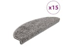 vidaXL 133900 Carpet Stair Treads 15 Pcs Grey 65x21x4cm vidaXL 133900 Carpet Stair Treads 15 Pcs Grey 65x21x4cm