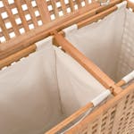 vidaXL 247604 Laundry Bin 87.5x46x67cm Solid Walnut Wood vidaXL 247604 Laundry Bin 87.5x46x67cm Solid Walnut Wood