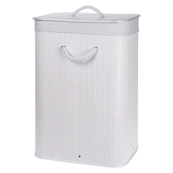 Bathroom Solutions 443274 Foldable Laundry Basket White Bathroom Solutions 443274 Foldable Laundry Basket White