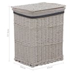 vidaXL 286978 Laundry Basket White Willow vidaXL 286978 Laundry Basket White Willow
