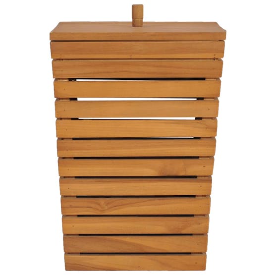 vidaXL 289074 Laundry Basket 30x30x45cm Solid Teak Wood vidaXL 289074 Laundry Basket 30x30x45cm Solid Teak Wood