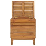 vidaXL 289075 Laundry Basket 40x30x45cm Solid Teak Wood vidaXL 289075 Laundry Basket 40x30x45cm Solid Teak Wood