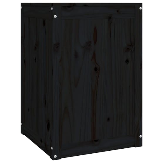 vidaXL 823568 Laundry Box Black 44x44x66cm Solid Wood Pine vidaXL 823568 Laundry Box Black 44x44x66cm Solid Wood Pine