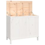 vidaXL 823580 Laundry Box White 88.5x44x76cm Solid Wood Pine vidaXL 823580 Laundry Box White 88.5x44x76cm Solid Wood Pine