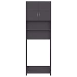 vidaXL 800029 Washing Machine Cabinet Grey 64x25.5x190cm Engineered Wood vidaXL 800029 Washing Machine Cabinet Grey 64x25.5x190cm Engineered Wood