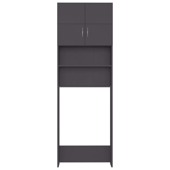 vidaXL 800029 Washing Machine Cabinet Grey 64x25.5x190cm Engineered Wood vidaXL 800029 Washing Machine Cabinet Grey 64x25.5x190cm Engineered Wood