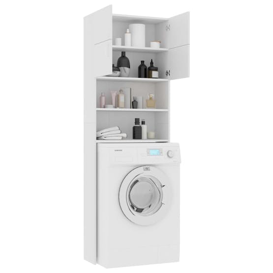 vidaXL 3055636 Washing Machine Cabinet Set White Engineered Wood vidaXL 3055636 Washing Machine Cabinet Set White Engineered Wood
