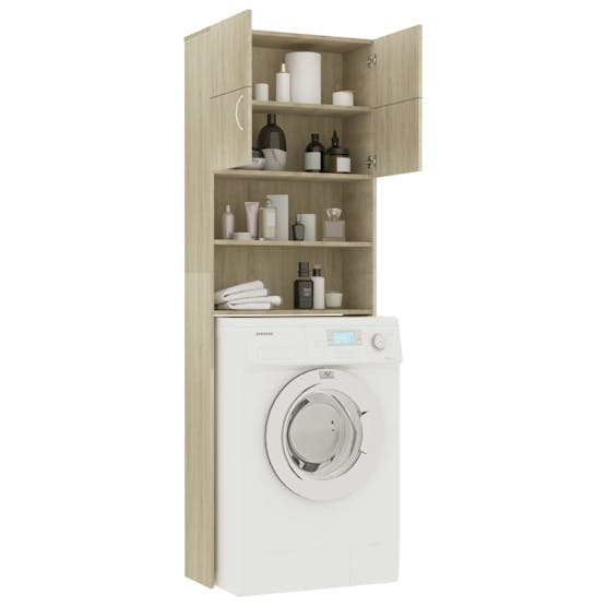 vidaXL 3055639 Washing Machine Cabinet Set Sonoma Oak Engineered Wood vidaXL 3055639 Washing Machine Cabinet Set Sonoma Oak Engineered Wood