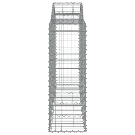vidaXL 3146343 Arched Gabion Baskets 4 Pcs 200x50x120/140cm Galvanised Iron vidaXL 3146343 Arched Gabion Baskets 4 Pcs 200x50x120/140cm Galvanised Iron