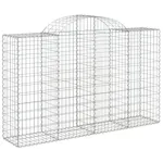 vidaXL 3146347 Arched Gabion Baskets 8 Pcs 200x50x120/140cm Galvanised Iron vidaXL 3146347 Arched Gabion Baskets 8 Pcs 200x50x120/140cm Galvanised Iron