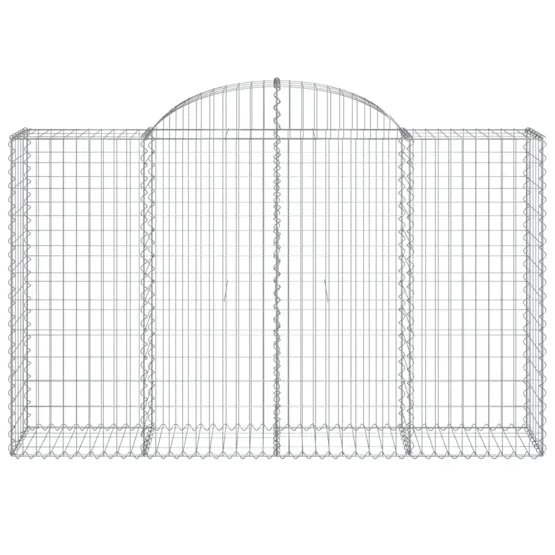vidaXL 3146347 Arched Gabion Baskets 8 Pcs 200x50x120/140cm Galvanised Iron vidaXL 3146347 Arched Gabion Baskets 8 Pcs 200x50x120/140cm Galvanised Iron