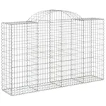 vidaXL 3146349 Arched Gabion Baskets 10 Pcs 200x50x120/140cm Galvanised Iron vidaXL 3146349 Arched Gabion Baskets 10 Pcs 200x50x120/140cm Galvanised Iron