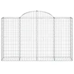vidaXL 3146349 Arched Gabion Baskets 10 Pcs 200x50x120/140cm Galvanised Iron vidaXL 3146349 Arched Gabion Baskets 10 Pcs 200x50x120/140cm Galvanised Iron