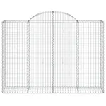vidaXL 3146362 Arched Gabion Baskets 2 Pcs 200x50x140/160cm Galvanised Iron vidaXL 3146362 Arched Gabion Baskets 2 Pcs 200x50x140/160cm Galvanised Iron