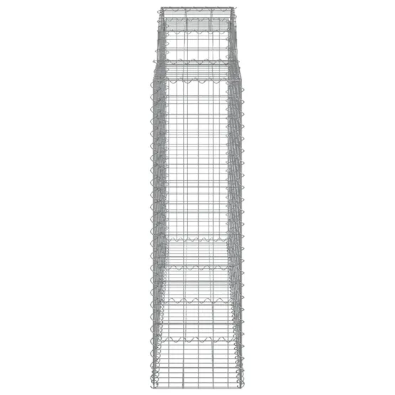 vidaXL 3146362 Arched Gabion Baskets 2 Pcs 200x50x140/160cm Galvanised Iron vidaXL 3146362 Arched Gabion Baskets 2 Pcs 200x50x140/160cm Galvanised Iron