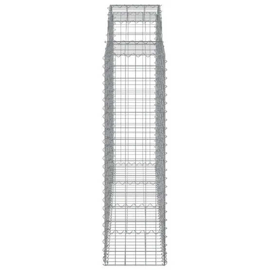 vidaXL 3146363 Arched Gabion Baskets 3 Pcs 200x50x140/160cm Galvanised Iron vidaXL 3146363 Arched Gabion Baskets 3 Pcs 200x50x140/160cm Galvanised Iron