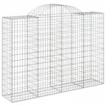 vidaXL 3146366 Arched Gabion Baskets 6 Pcs 200x50x140/160cm Galvanised Iron vidaXL 3146366 Arched Gabion Baskets 6 Pcs 200x50x140/160cm Galvanised Iron