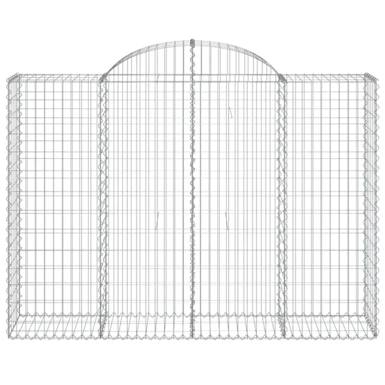 vidaXL 3146366 Arched Gabion Baskets 6 Pcs 200x50x140/160cm Galvanised Iron vidaXL 3146366 Arched Gabion Baskets 6 Pcs 200x50x140/160cm Galvanised Iron
