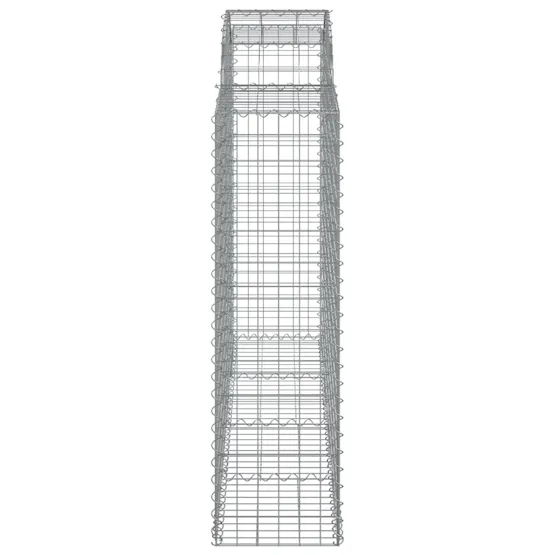 vidaXL 3146366 Arched Gabion Baskets 6 Pcs 200x50x140/160cm Galvanised Iron vidaXL 3146366 Arched Gabion Baskets 6 Pcs 200x50x140/160cm Galvanised Iron