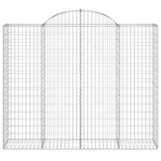 vidaXL 3146383 Arched Gabion Baskets 2 Pcs 200x50x160/180cm Galvanised Iron vidaXL 3146383 Arched Gabion Baskets 2 Pcs 200x50x160/180cm Galvanised Iron