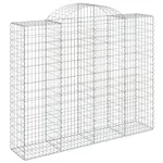 vidaXL 3146385 Arched Gabion Baskets 4 Pcs 200x50x160/180cm Galvanised Iron vidaXL 3146385 Arched Gabion Baskets 4 Pcs 200x50x160/180cm Galvanised Iron