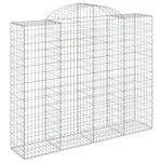 vidaXL 3146386 Arched Gabion Baskets 5 Pcs 200x50x160/180cm Galvanised Iron vidaXL 3146386 Arched Gabion Baskets 5 Pcs 200x50x160/180cm Galvanised Iron