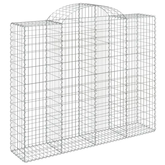 vidaXL 3146386 Arched Gabion Baskets 5 Pcs 200x50x160/180cm Galvanised Iron vidaXL 3146386 Arched Gabion Baskets 5 Pcs 200x50x160/180cm Galvanised Iron