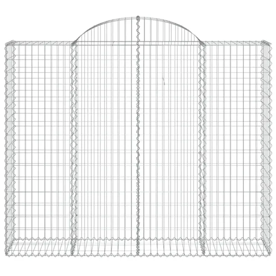 vidaXL 3146386 Arched Gabion Baskets 5 Pcs 200x50x160/180cm Galvanised Iron vidaXL 3146386 Arched Gabion Baskets 5 Pcs 200x50x160/180cm Galvanised Iron