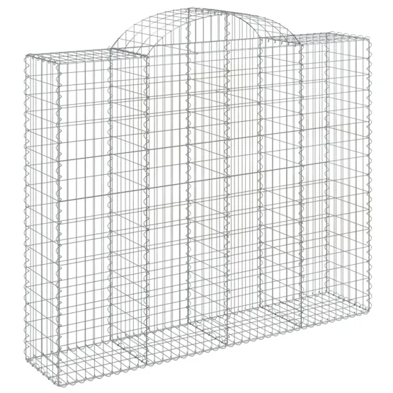 vidaXL 3146387 Arched Gabion Baskets 6 Pcs 200x50x160/180cm Galvanised Iron vidaXL 3146387 Arched Gabion Baskets 6 Pcs 200x50x160/180cm Galvanised Iron